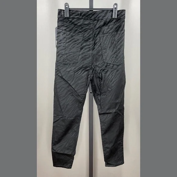 NEW Rag & Bone Jeans Womens 28 black zebra animal nina skinny - Picture 8 of 10